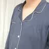 京东京造10A抑菌纯棉睡衣男衣服秋冬套装A类一等品50支情侣家居服绀青XL 实拍图