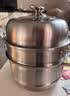 美厨（MAXCOOK）蒸锅 304不锈钢30CM三层蒸锅 加厚复底汤锅 燃气电磁炉通用 实拍图