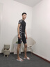 佑游泳裤男五分仿鲨鱼皮速干温泉大码泳衣泳帽泳镜男士游泳套装25255 近视五件套装（150度） XL (110-135斤) 时尚泳裤 实拍图
