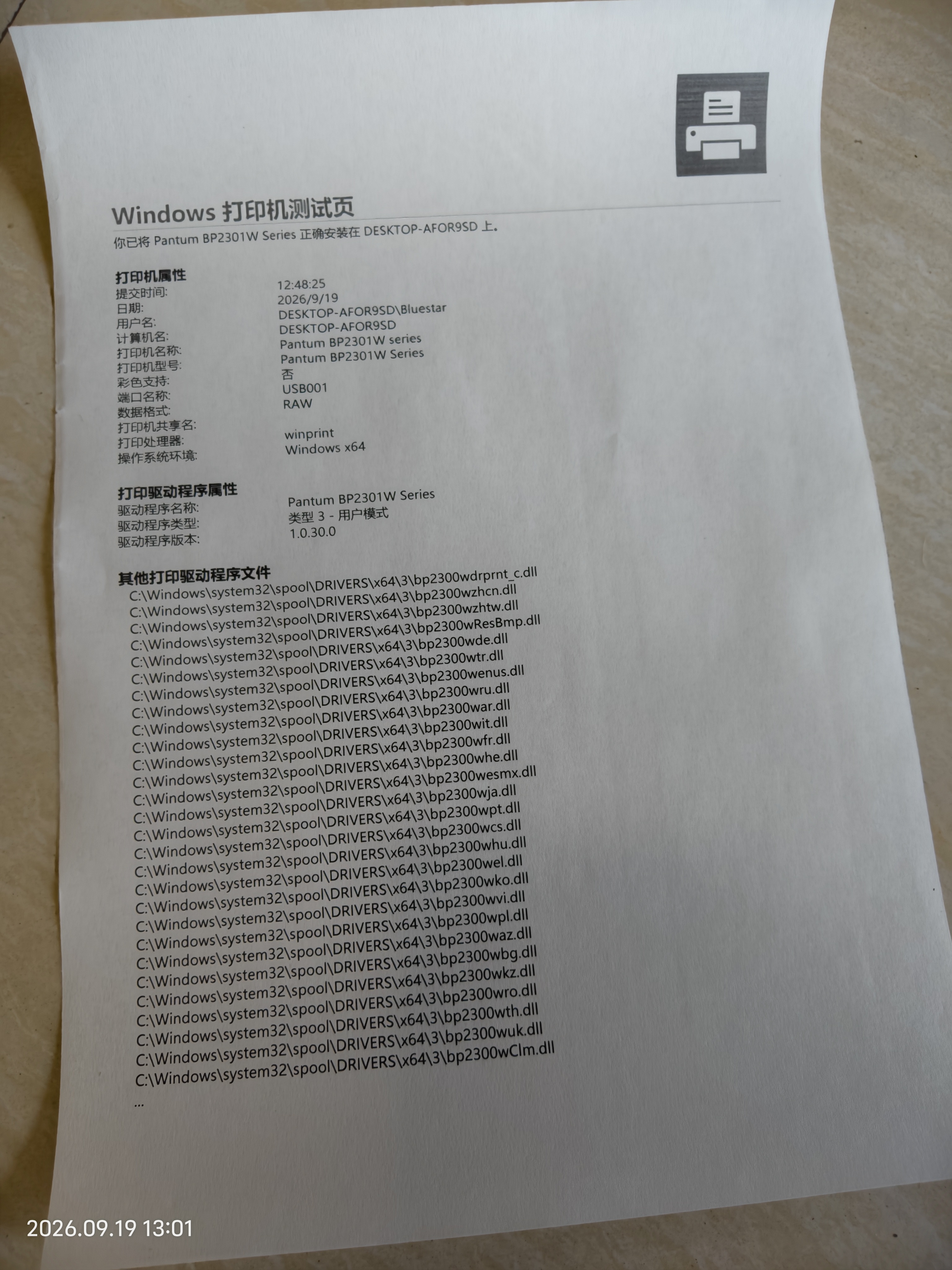 奔图（PANTUM）P10 lite/P10/P20 家用小型无线激光打印机手机WIFI及电脑USB连接 可APP拍照复印扫描 P10 lite/BP2319W【手机无线打印】 官方标配（需加粉 建议 实拍图
