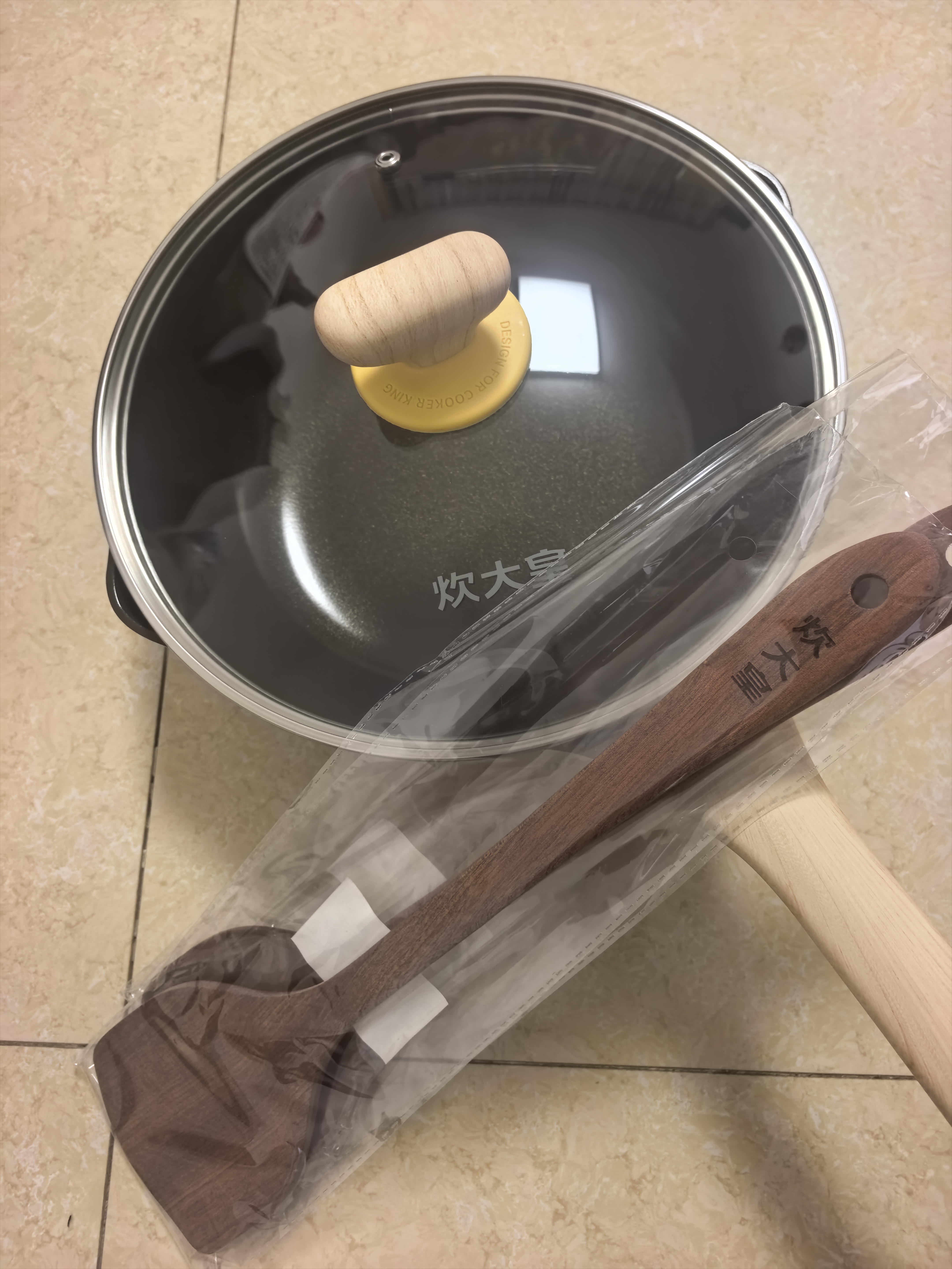 炊大皇 乌檀木锅铲 家用无漆无蜡加长防烫 炒菜木铲子 不粘锅专用炒菜铲 实拍图