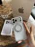 WiWU双气囊支点壳Q1适用iPhone18ProMax手机壳 通用iphone17promax保护套2026新款精孔全包磁吸 【雪松白】真气囊防摔|360°旋转支架|清爽冰透 iPhone18 Pr 实拍图
