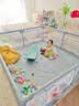 巧乐熊婴儿围栏地上宝宝爬爬垫围栏防护栏客厅儿童游戏围栏一体客厅护栏 宝可企鹅灰【PE爬行垫+礼包+防撞升级】 150*180CM（Hot!） 实拍图