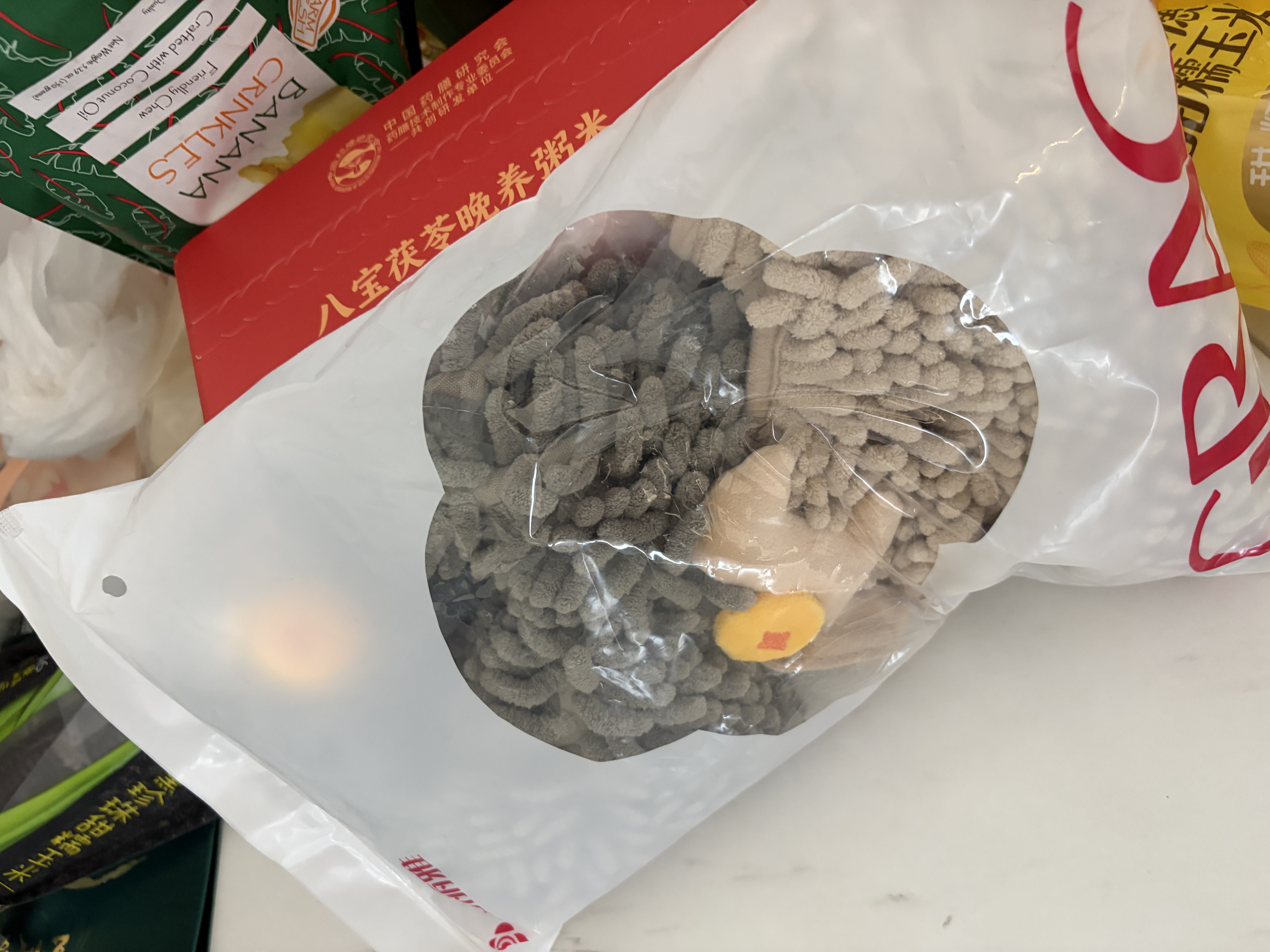 洁丽雅（Grace）雪尼尔擦手巾26*26cm*2条马上有钱加厚吸水速干挂式吸水巾 实拍图