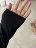 优衣库HEATTECH EXTRA WARM混纺高领T恤/长袖女装9%羊绒478954 478954/09黑色 M 实拍图