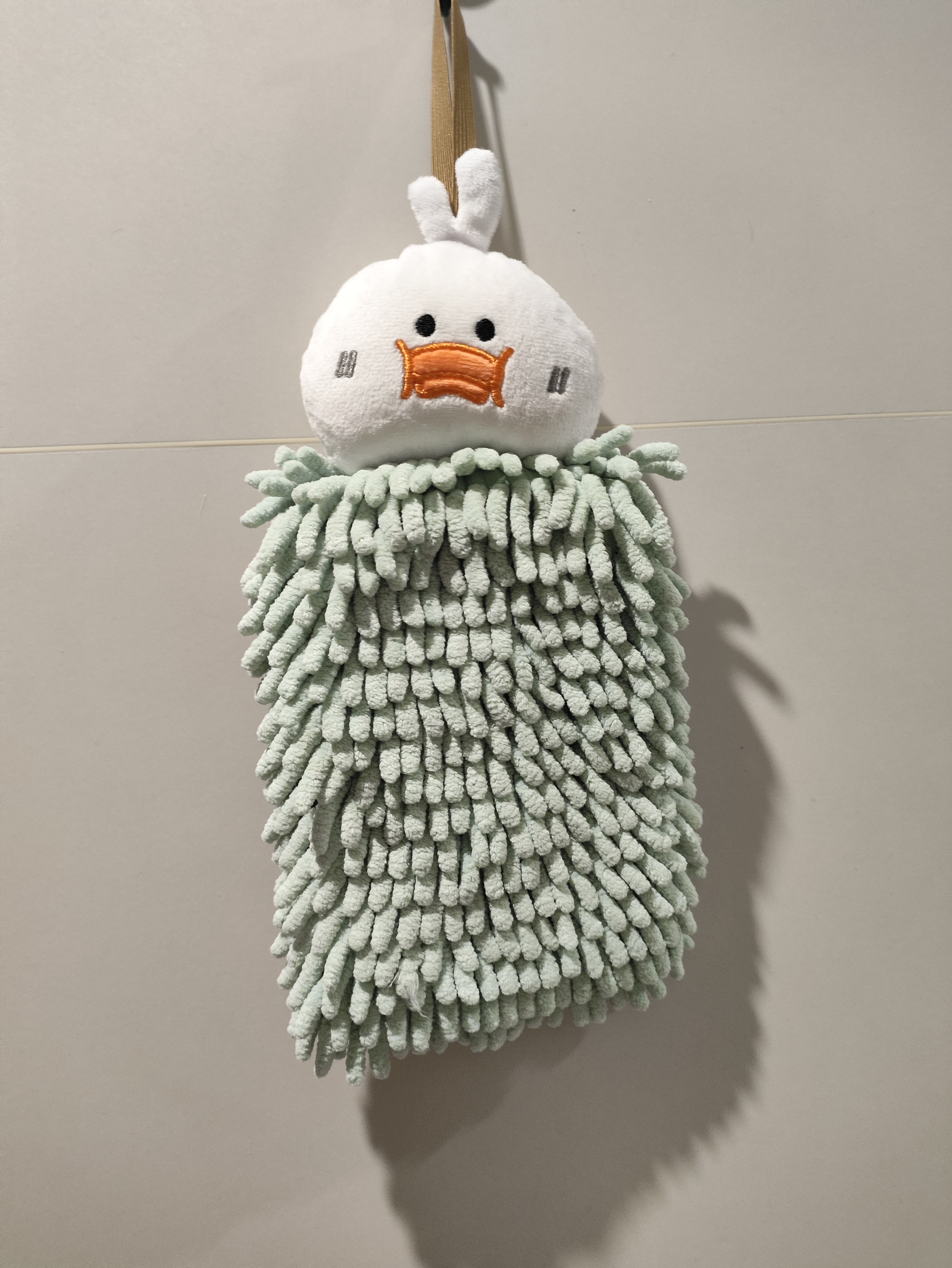 洁丽雅（Grace）擦手巾16*26cm*2条雪尼尔加厚吸水海绵浴室吸水巾朵拉鸭+比特熊 实拍图
