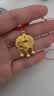 中国黄金（CHINA GOLD）平安锁黄金吊坠男女足金长命锁项链挂坠情人节送生日礼物婴儿宝宝 【京速达】平安锁吊坠【红绳】约1.5g 实拍图