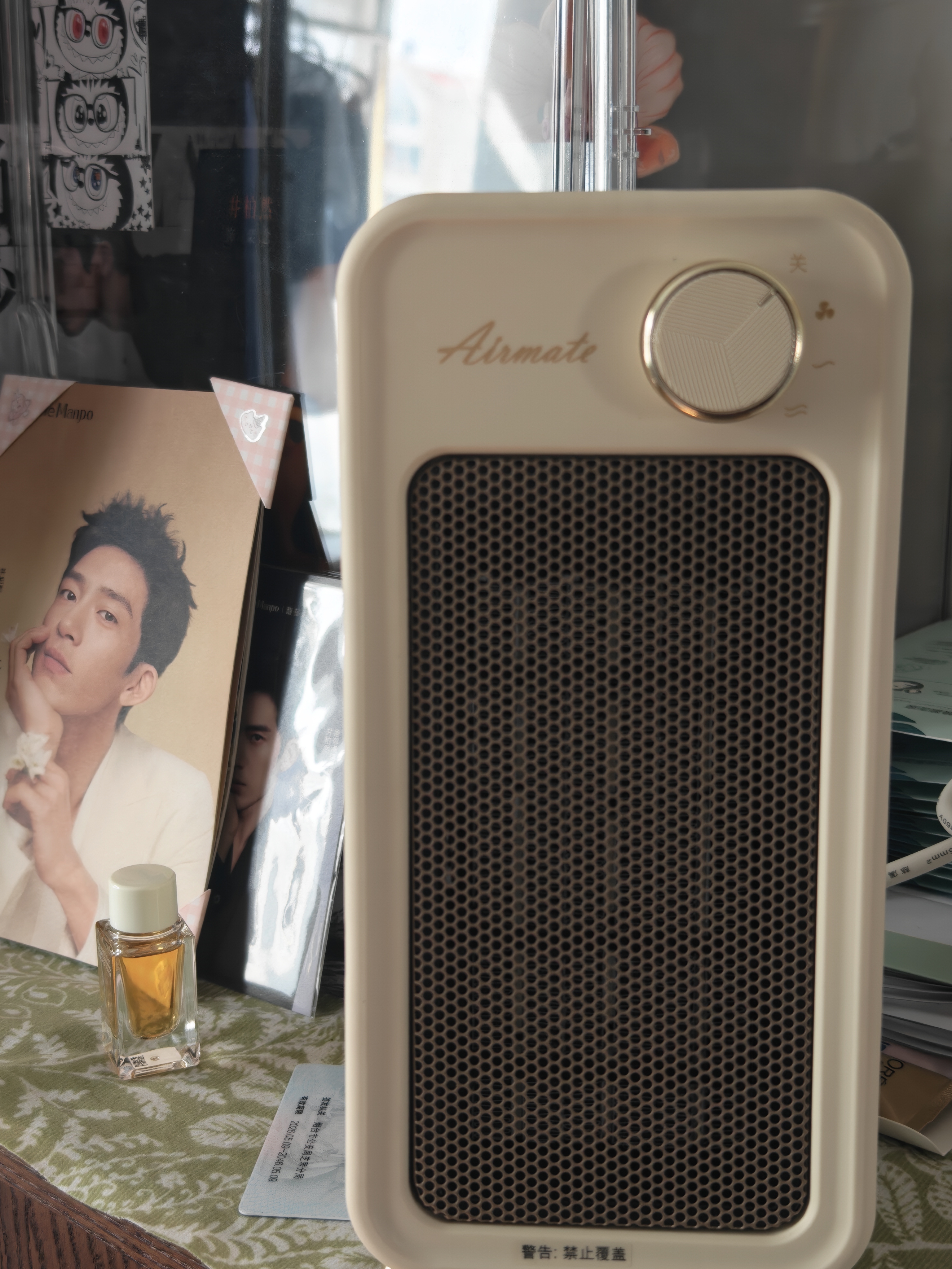 艾美特（AIRMATE）【即开即热】取暖器桌面暖风机小型热风机速热轻音节能家用卧室办公室桌下宿舍小太阳暖脚电暖器 实拍图