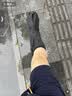 舜选防水鞋套雨鞋套防滑耐磨加厚便携雨靴赶海重复使用男女 户外骑行下雨涉水SXT-Y01 XL码43-45 实拍图