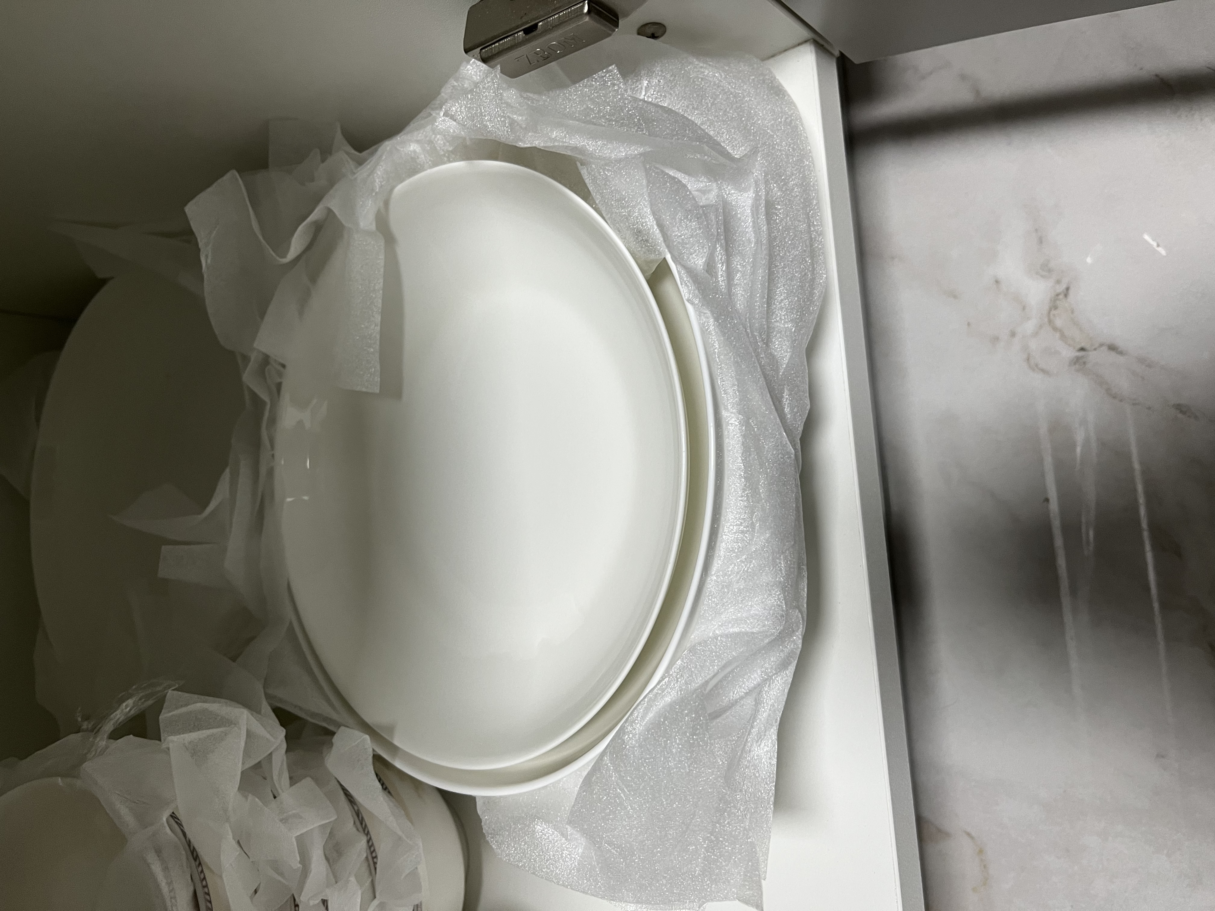 京东京造 盘子 餐盘牛排西餐具菜盘家用陶瓷水果盘 如雪8英寸盘*6 实拍图