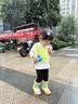 泰兰尼斯儿童雨鞋男童雨靴软底防滑踩水鞋女童小孩水靴 黄/彩 26码 实拍图