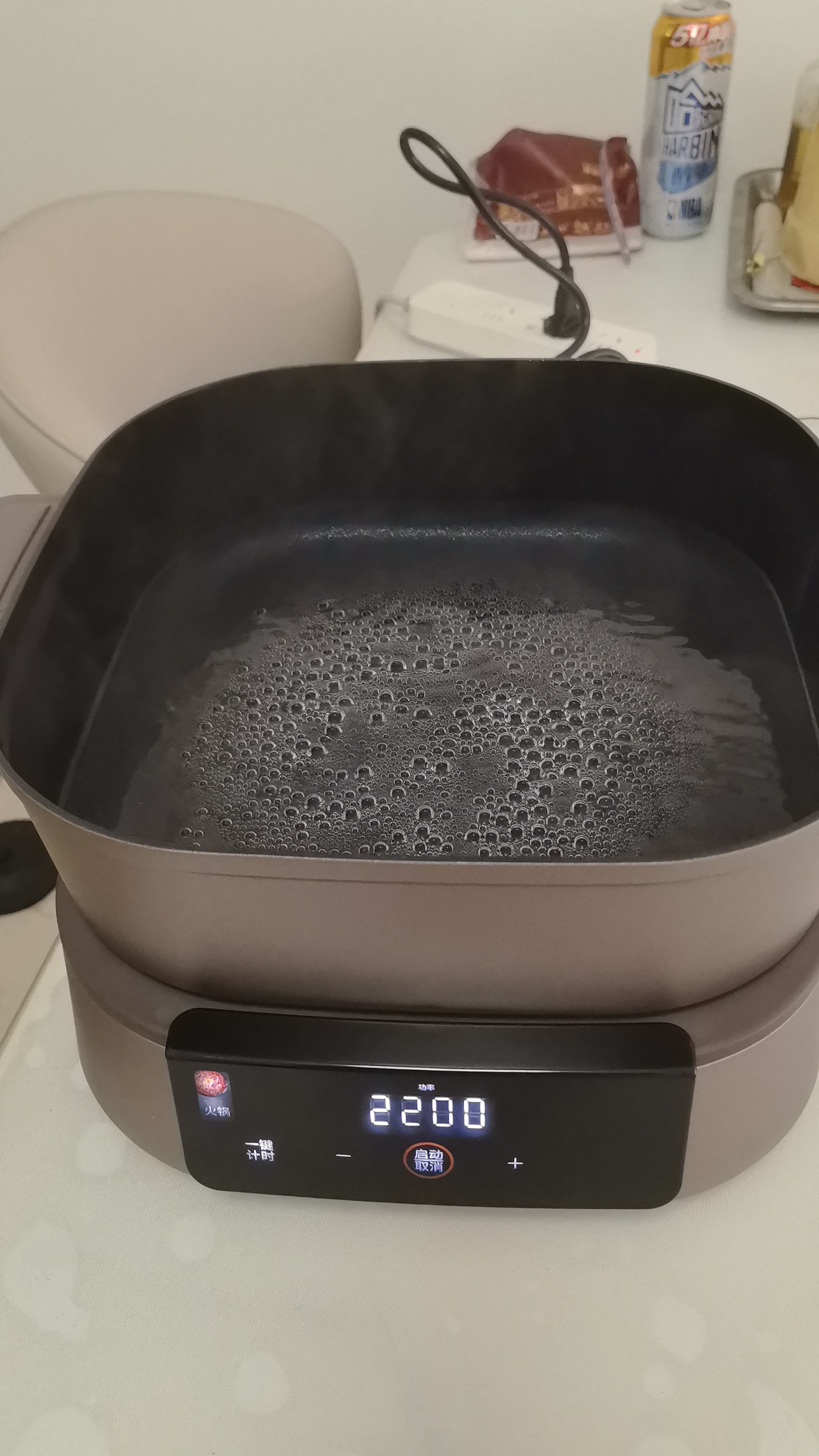 九阳（Joyoung）电火锅IH秒涮火锅专用锅IH电磁加热2200W大火力多功能锅6L分体电炒锅电煮锅全息触控彩屏HG60-G2 实拍图