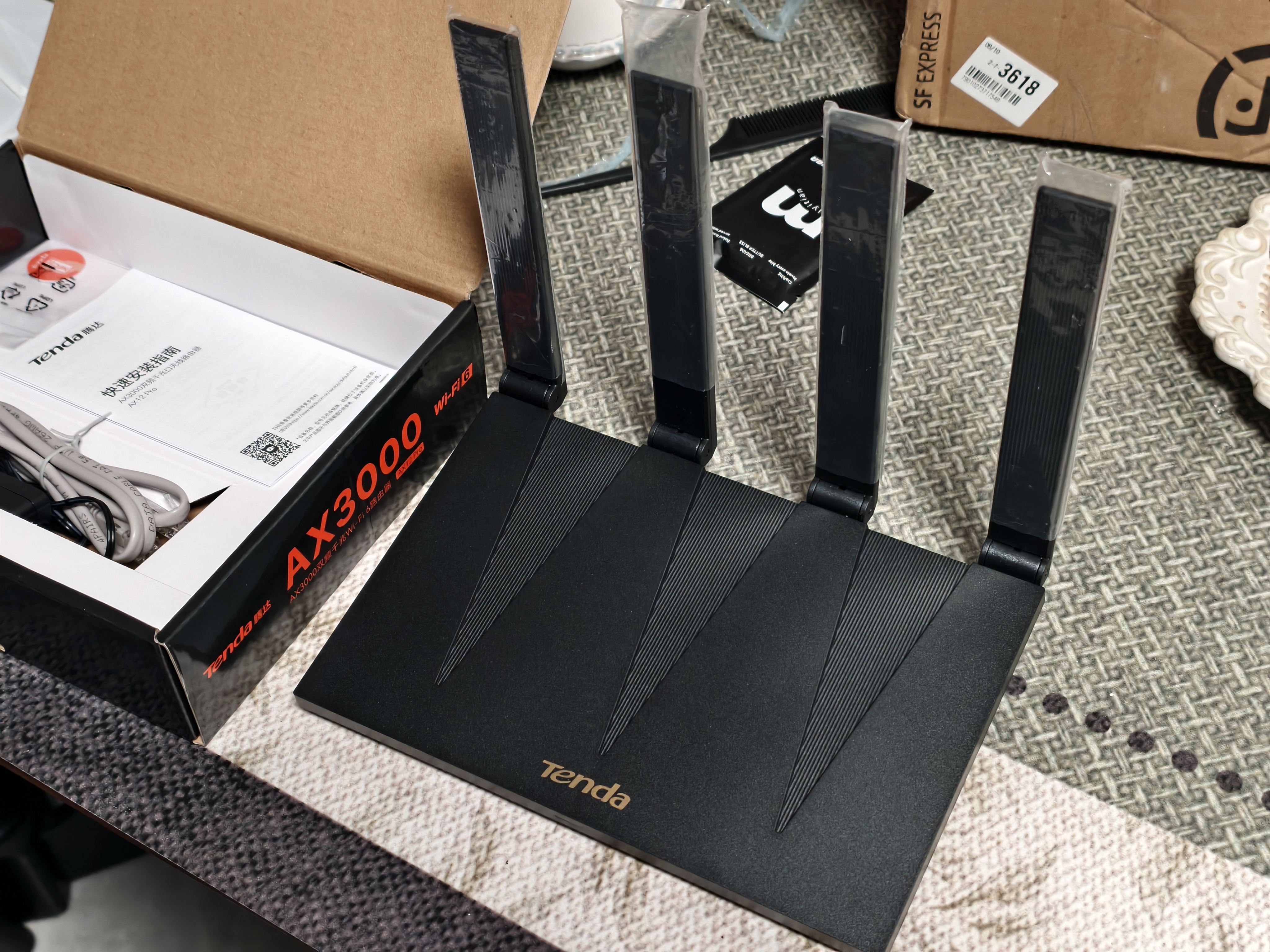Tenda腾达路由器WiFi6+【泰山AX3000 Ultra】千兆穿墙王信号放大器增强无线家用甄选高配芯片AX12 Pro 实拍图
