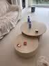 全友家居奶油风电视柜茶几组合柜家具客厅收纳储物小柜子高矮茶几组合 【京仓闪发】【砂灰白+原木色】高茶几+矮茶几 分体式设计+大容量抽屉+宽大台面 实拍图