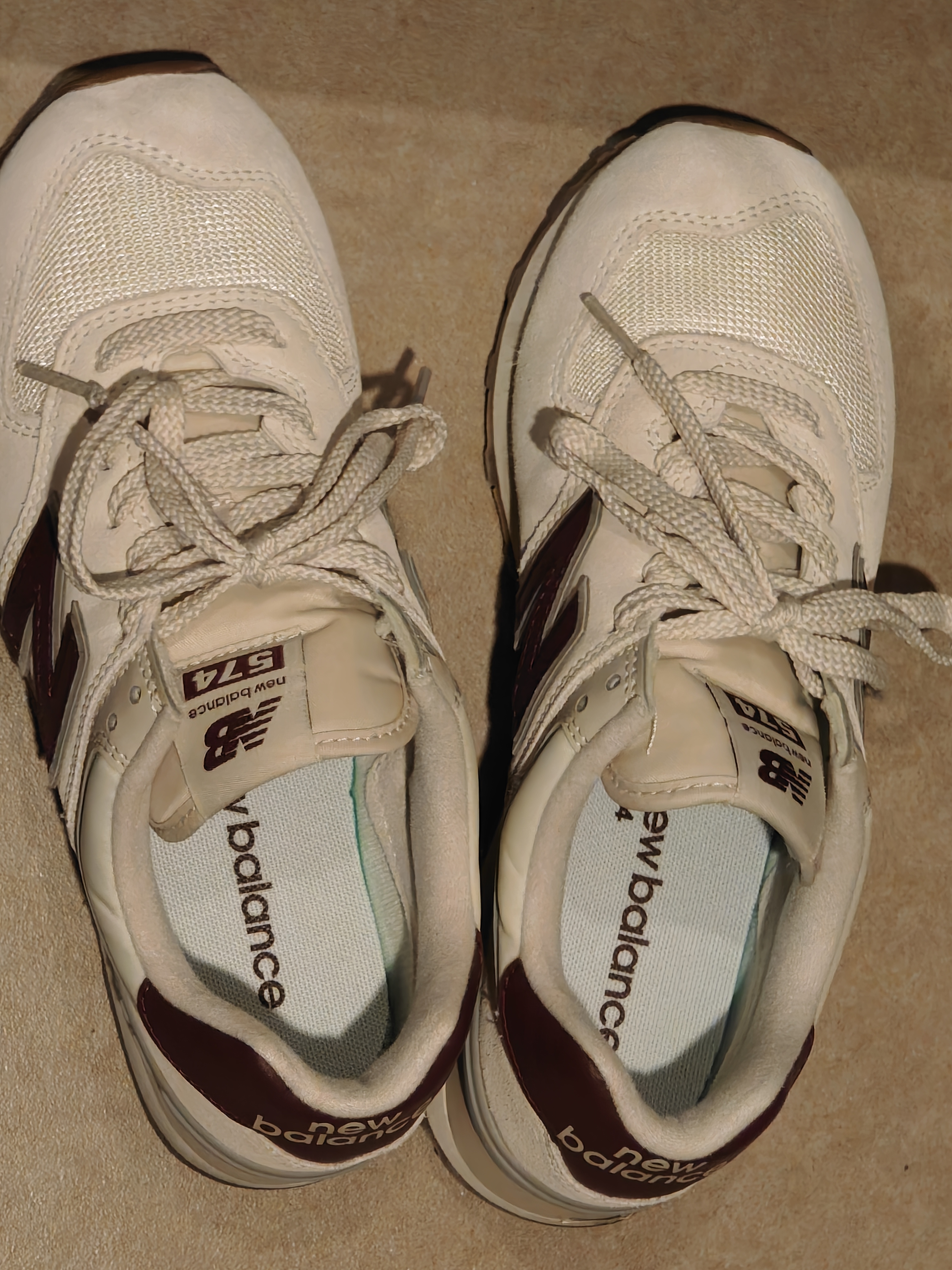 NEW BALANCE女鞋复古秋季轻便耐磨百搭休闲运动慢跑鞋574系列WL574RCF 37.5 实拍图