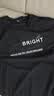 京东京造【凉感印花T】短袖男士t恤男抗菌防螨 bright黑色 XL 实拍图