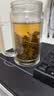 京东京造 茶杯 双层玻璃茶水分离泡茶咖啡杯子带把手大容量500ml 实拍图