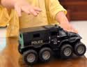 泰芬乐（BIG TAYLOR）儿童警车玩具车1-3-6岁男孩大号合金特警察装甲越野小汽车模型 实拍图