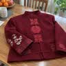 JEEP SPIRIT唐装男中老年秋冬装爸爸装婚礼服老人过寿星生日衣服爷爷奶奶外套 酒红色【专柜正品】 M (100-120斤)【专柜正品】 男 晒单实拍图