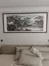 墨绰宝地福居山水画靠山图客厅装饰画办公室挂画沙发背景墙画茶室壁画 宝地福居A1 215*95cm红木色实木框+宣纸锦绫装裱+有机玻璃 实拍图