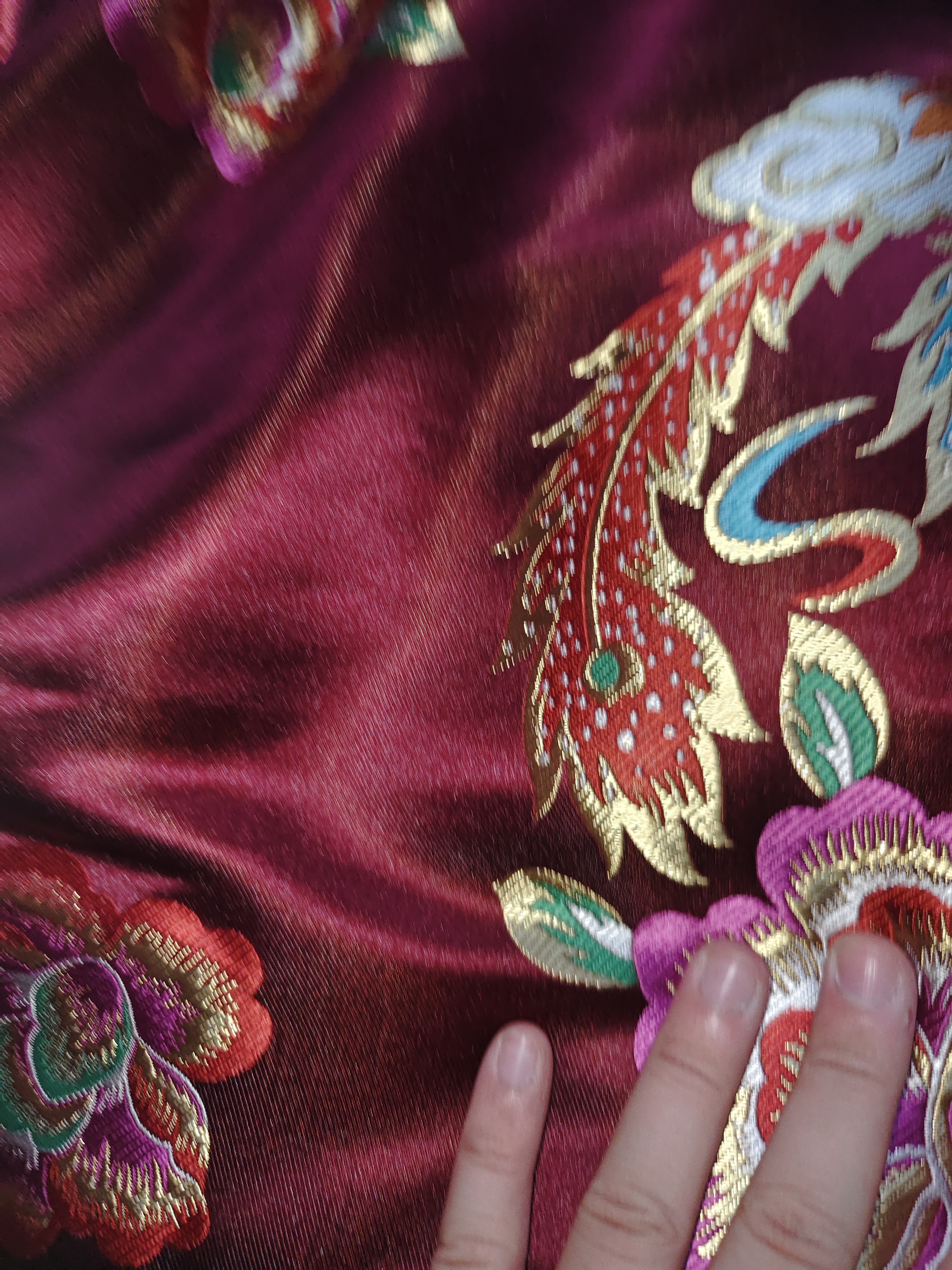 福寿岁寿衣女士七件套新中式高档棉制唐装宫廷装全套老年人去世下葬祭祀殡葬用品冲喜祝寿终老白事棉寿服 凤戏牡丹 实拍图