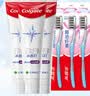 高露洁（Colgate）劲白系列小苏打牙膏牙刷套装牙膏北美留兰味120g*3+牙刷*3除口臭 实拍图