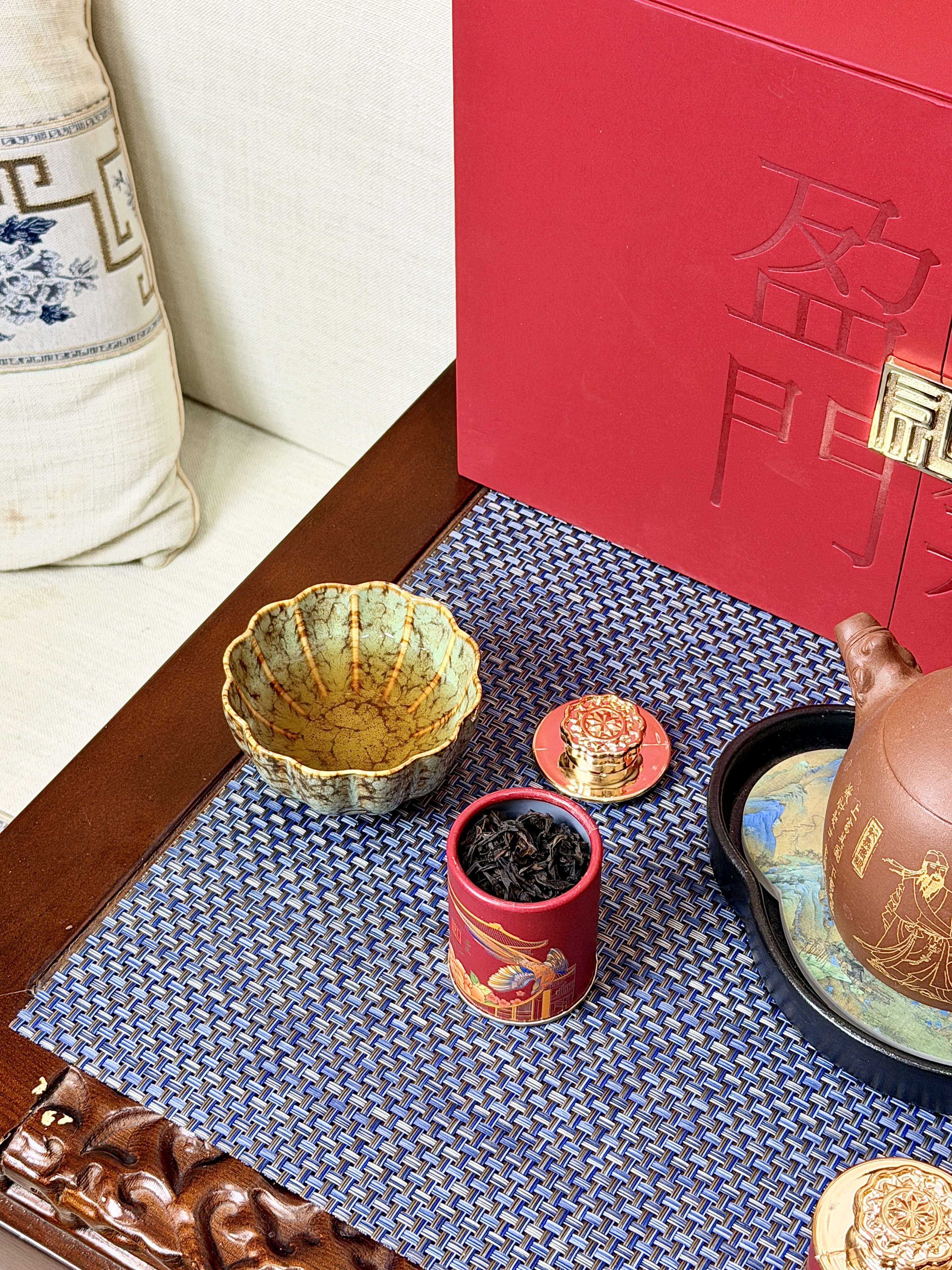 尖造茶叶金骏眉武夷山大红袍云南普洱茶小罐礼盒装送长辈礼品180g 实拍图