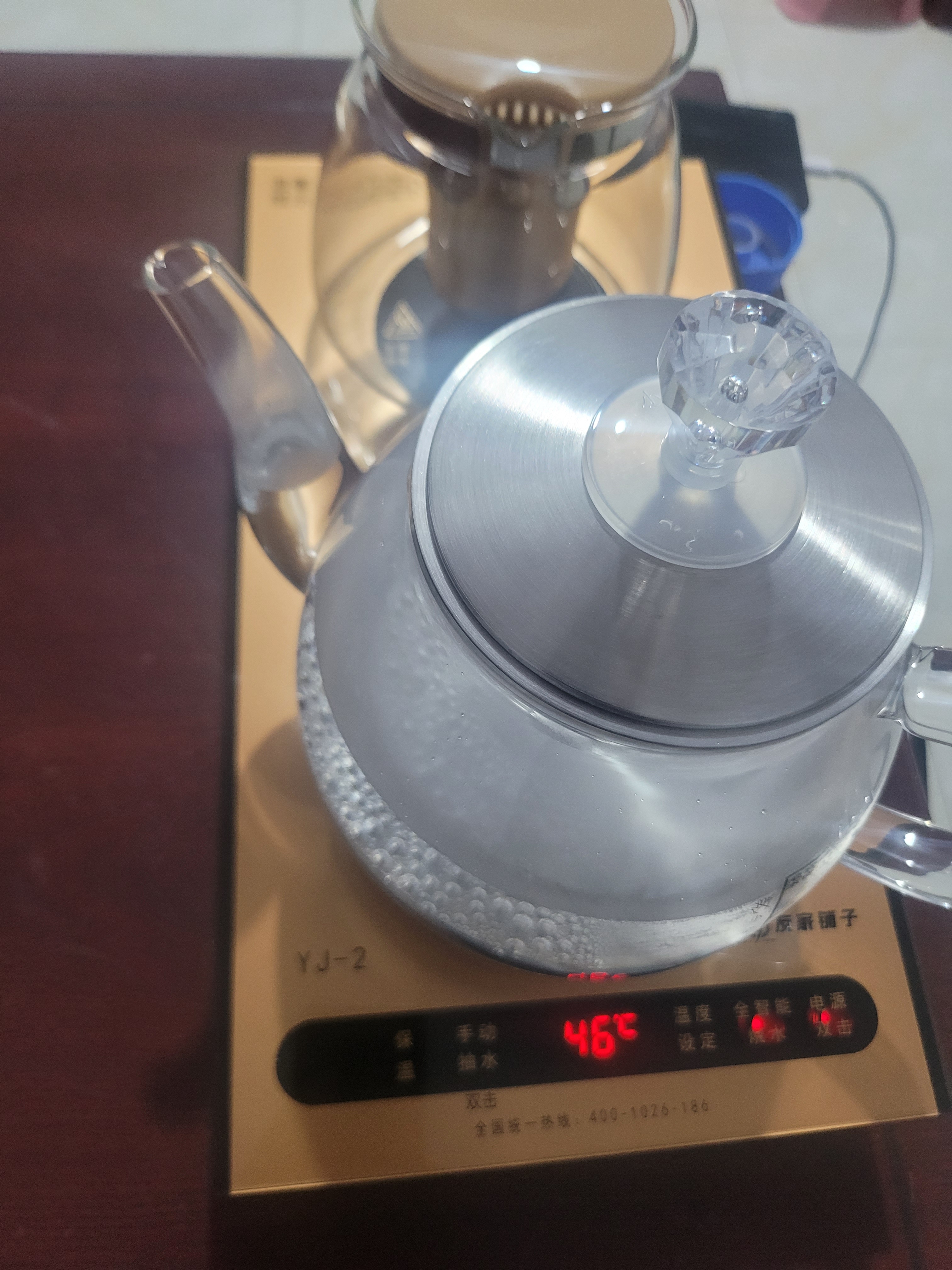 友家铺子（Biooner）全自动上水电热水壶烧水壶家用办公茶台一体机茶桌茶几嵌入式茶具套装 RY-A1金色保温1L 实拍图