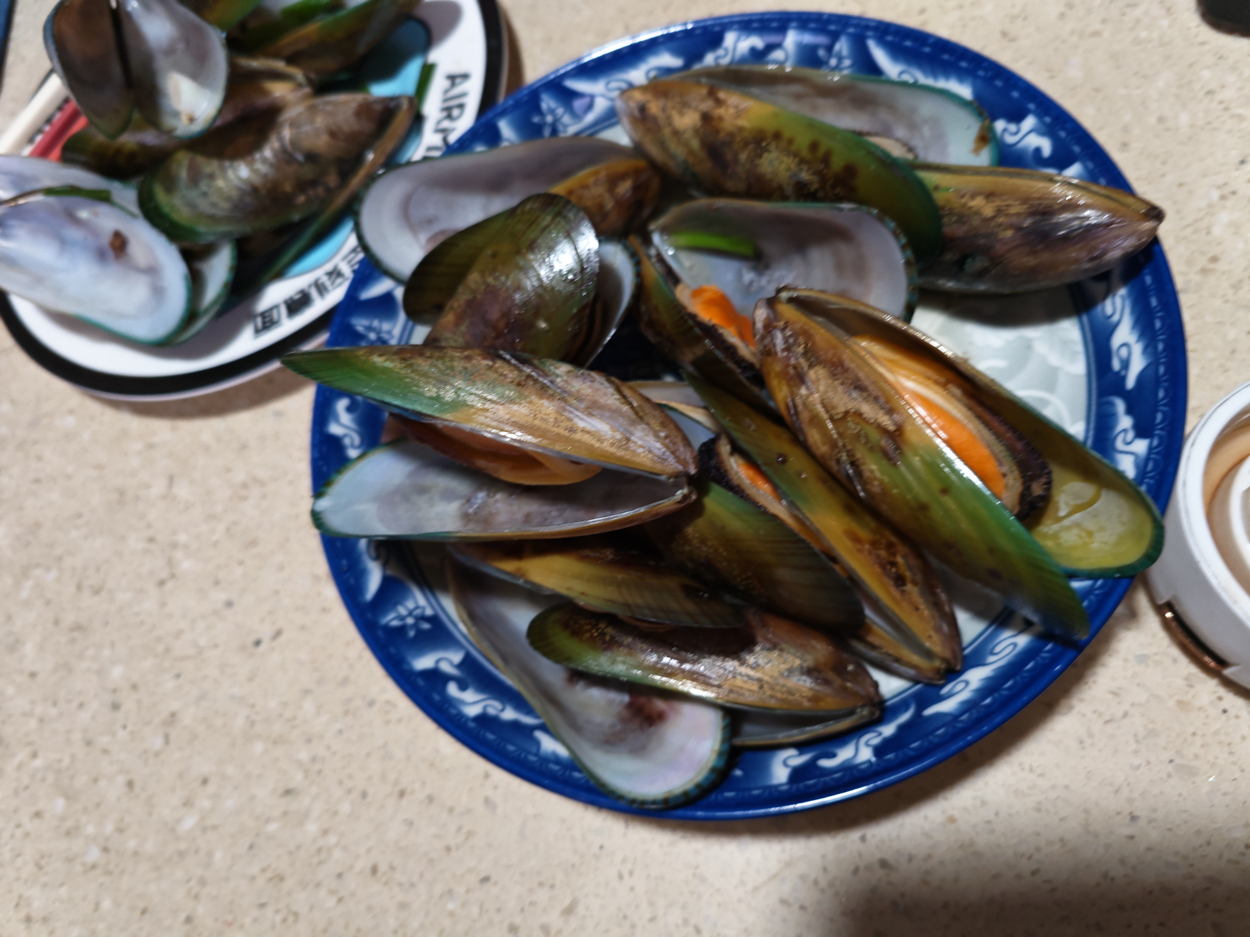 海鲜世家新西兰熟冻原汁全壳青口贝净含量1kg21-26只/袋原装进口家庭聚餐 实拍图