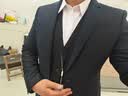 罗蒙西服套装男士商务修身西装男职业正装小西服新郎伴郎结婚礼服外套 黑色双扣【西服+西裤+衬衫】 4XL /190【160-175斤】+7件礼品 实拍图