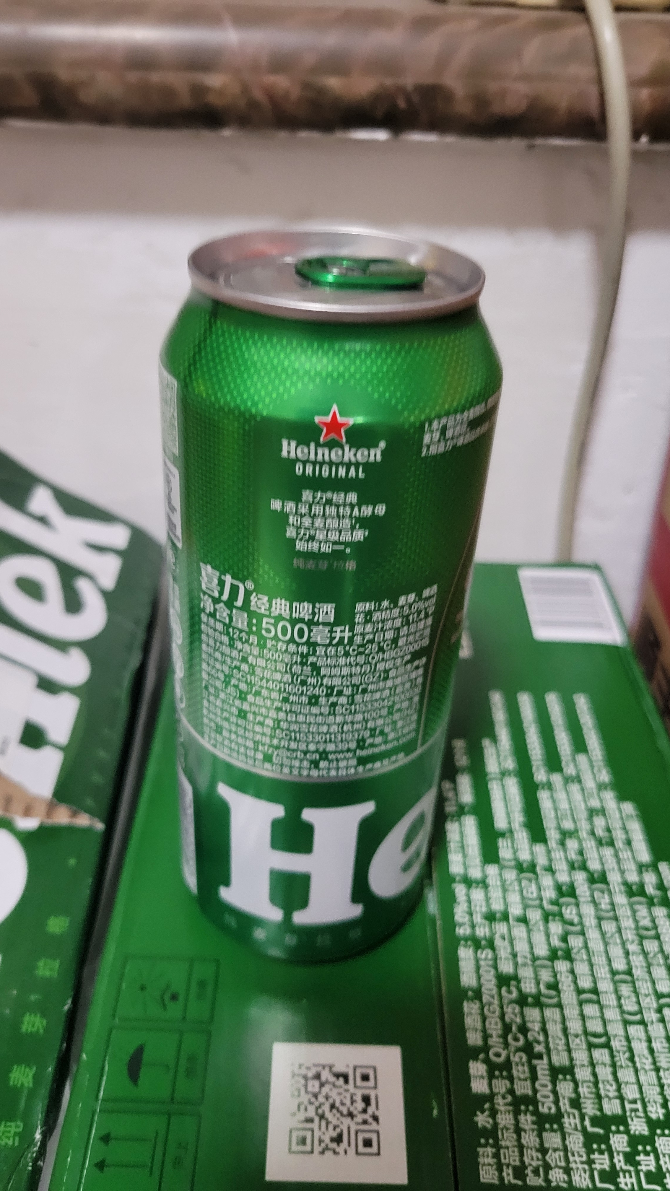 喜力经典500ml*24听整箱装 喜力啤酒Heineken京东自营 婚宴用酒 实拍图
