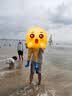 惊浪儿童下水裤赶海连体雨裤防水雨靴一体涉水玩水幼儿园装备 26码 实拍图