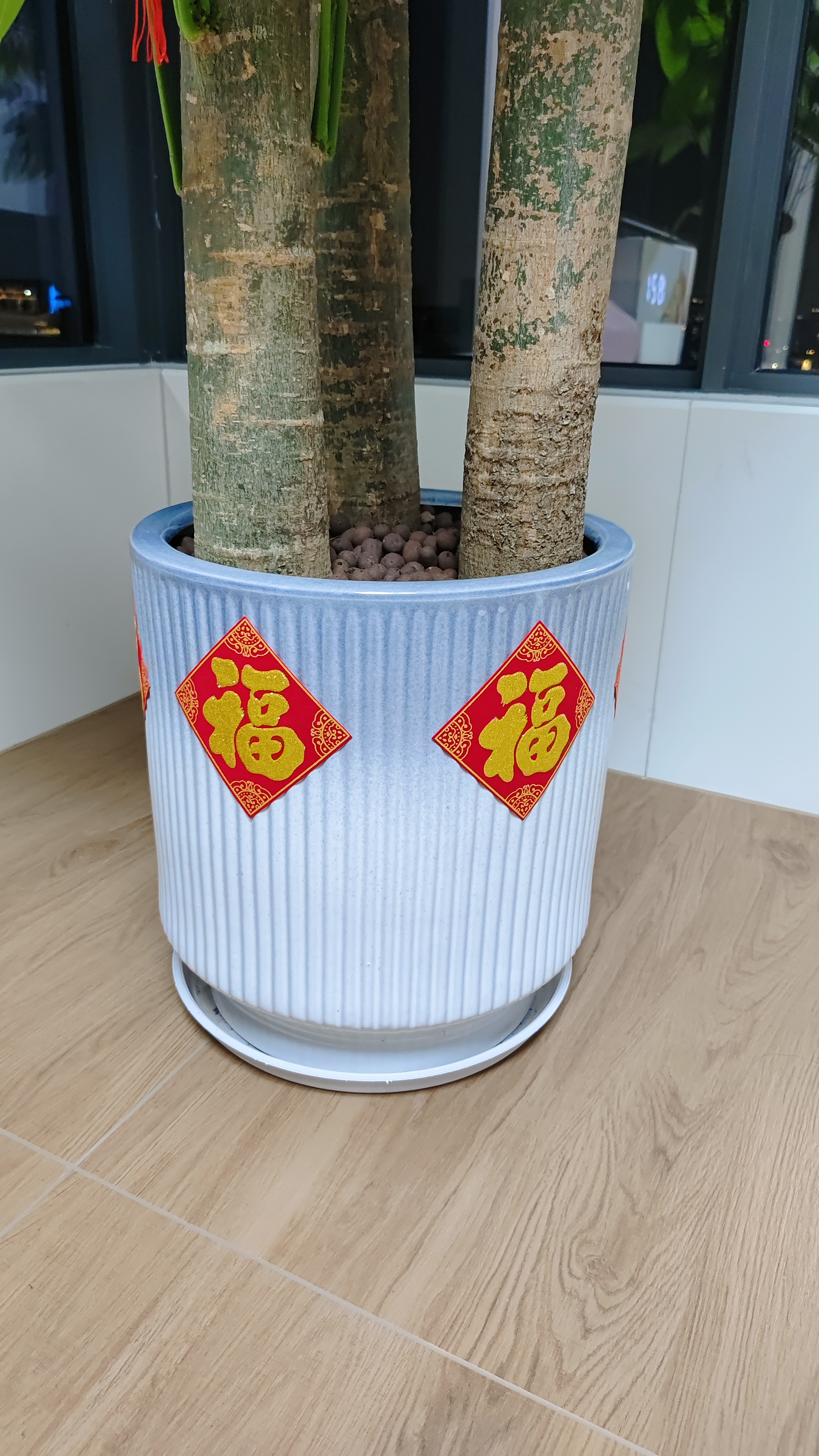 佳妍新年植绒福字贴 春节装饰乔迁装饰祝寿年会布置10cm6张【带背胶】 实拍图