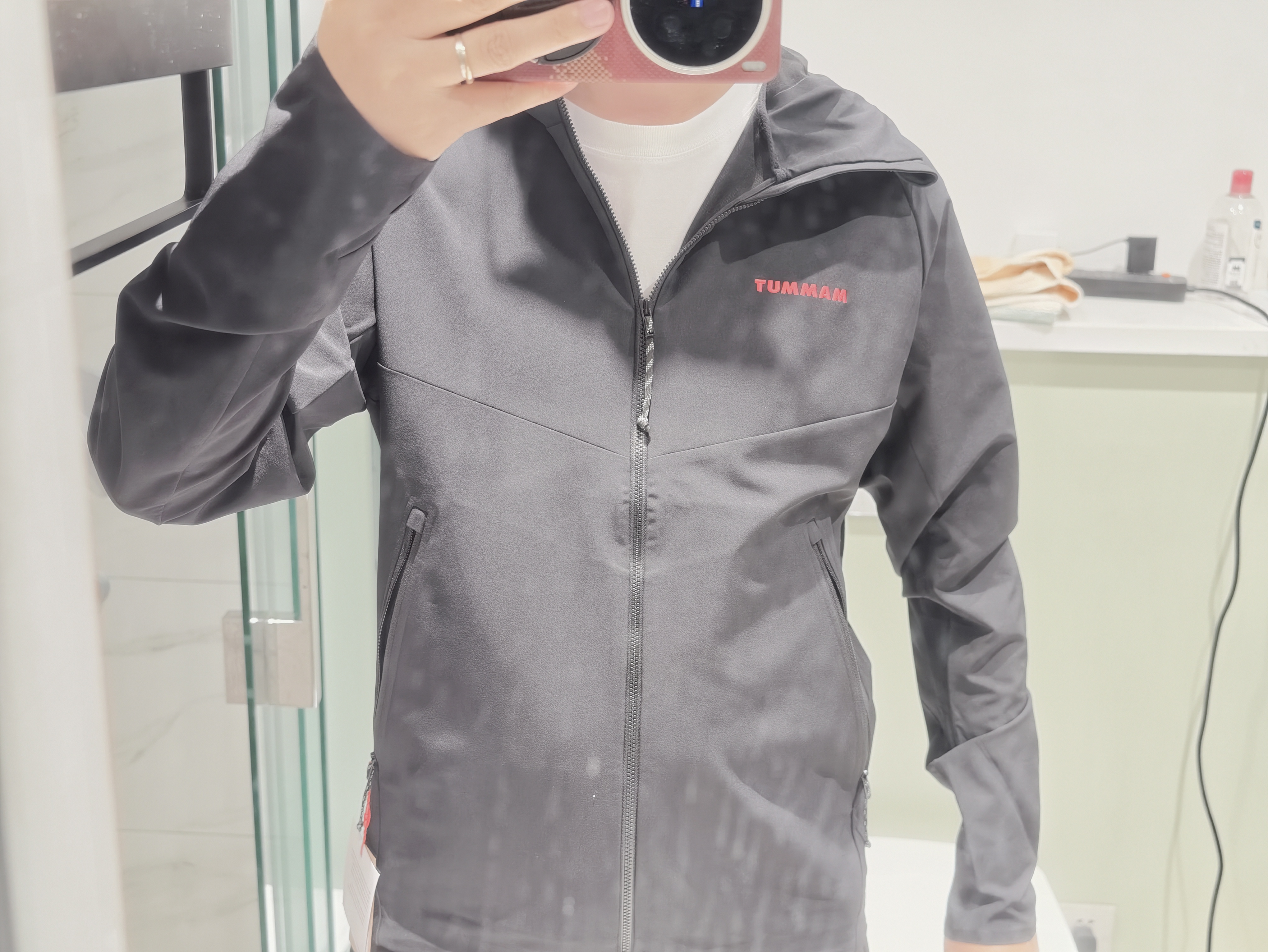 猛犸象（MAMMUT）【红标】Macun 2.0 男士户外防泼水连帽夹克外套软壳 黑色 M 实拍图