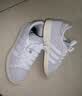 adidas 面包鞋 GRAND COURT BASE 00s休闲板鞋平底鞋男女阿迪达斯 浅灰/白色/树脂黄   40.5 实拍图