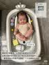 日康（rikang）婴儿洗澡盆折叠盆儿童浴盆 可配浴床浴垫浴网RK-X1048-1浅桔黄 实拍图