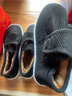 红青百年冬季棉鞋男高帮加绒加厚保暖办公室棉靴轻便软底防滑牛筋底家居鞋 黑色(男建议买大2码，女买大1码) 42 【下单发2双】 实拍图