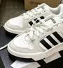 adidas ENTRAP美式校园风运动鞋少年感复古篮球风板鞋阿迪达斯 白色/矾土棕/黑色   42 实拍图