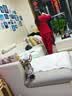 猫人结婚睡衣女新婚情侣纯棉套装红色本命年喜庆长袖家居服男新款 【女款】满心欢喜-纯棉款 L 【男女码，建议重100-120斤】 实拍图