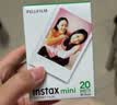 INSTAX富士instax立拍立得 mini相纸 白边双包20张+闪闪星钻边框贴 实拍图