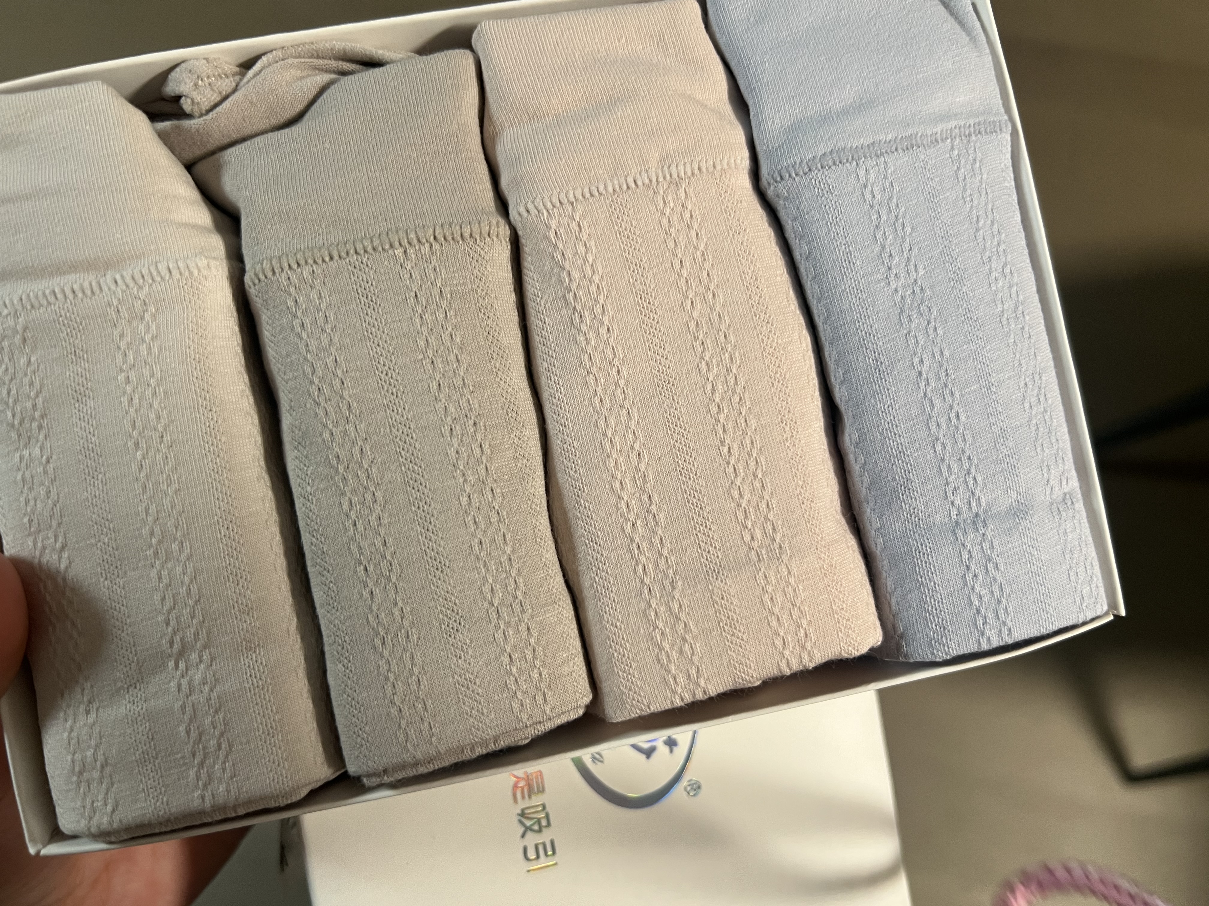 浪莎内裤女高腰纯棉收腹抗菌底裤4条大码无痕收小肚子提臀女士内裤 实拍图