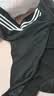 adidas休闲舒适三条纹立领夹克外套卫衣男装秋季阿迪达斯轻运动 黑色/白（推荐选大一码）   M 实拍图