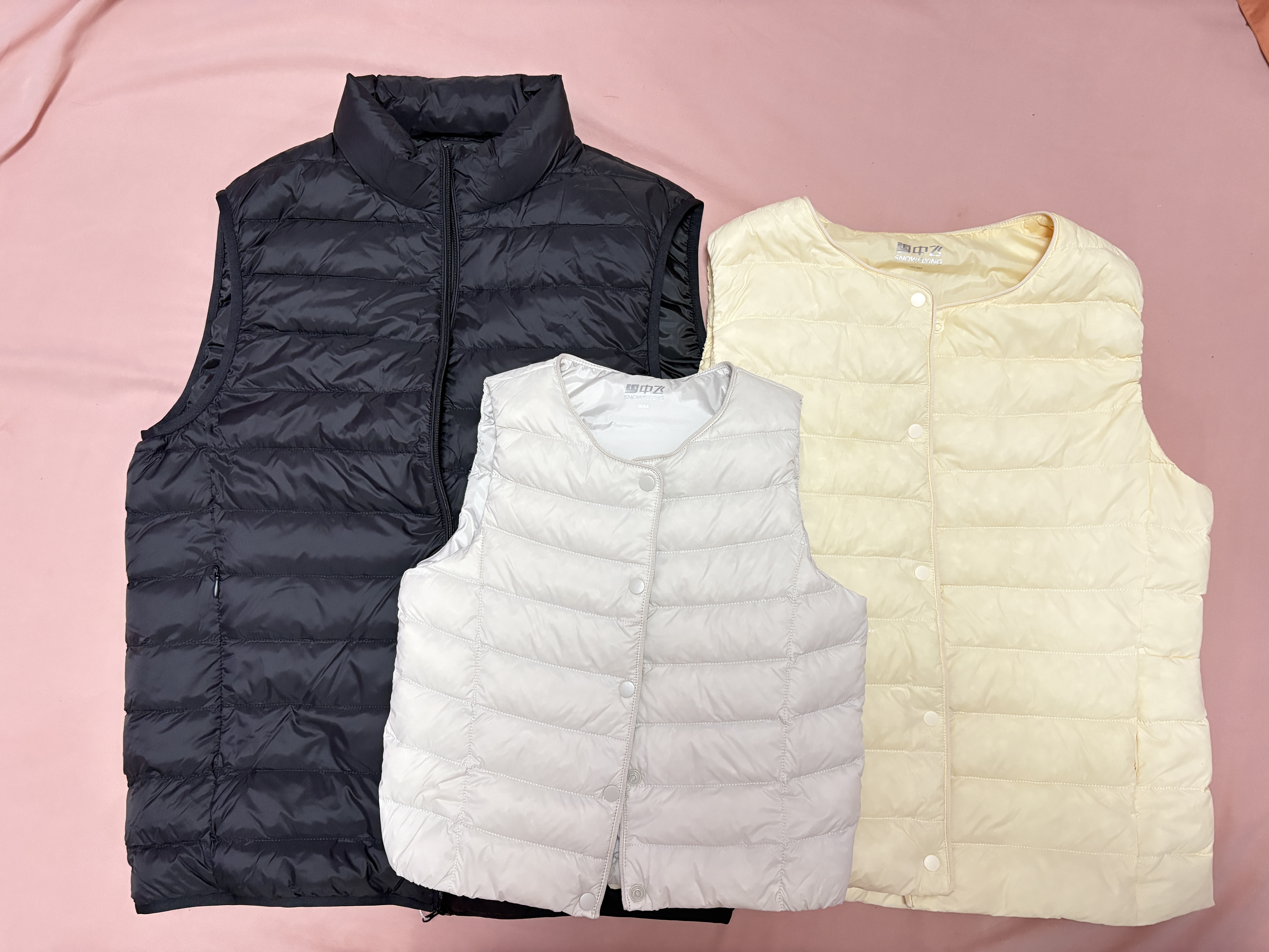 雪中飞秋冬新款男式轻薄羽绒服马甲基础男士短款羽绒秋马甲 宝石黑|8086 L 175/96A 实拍图