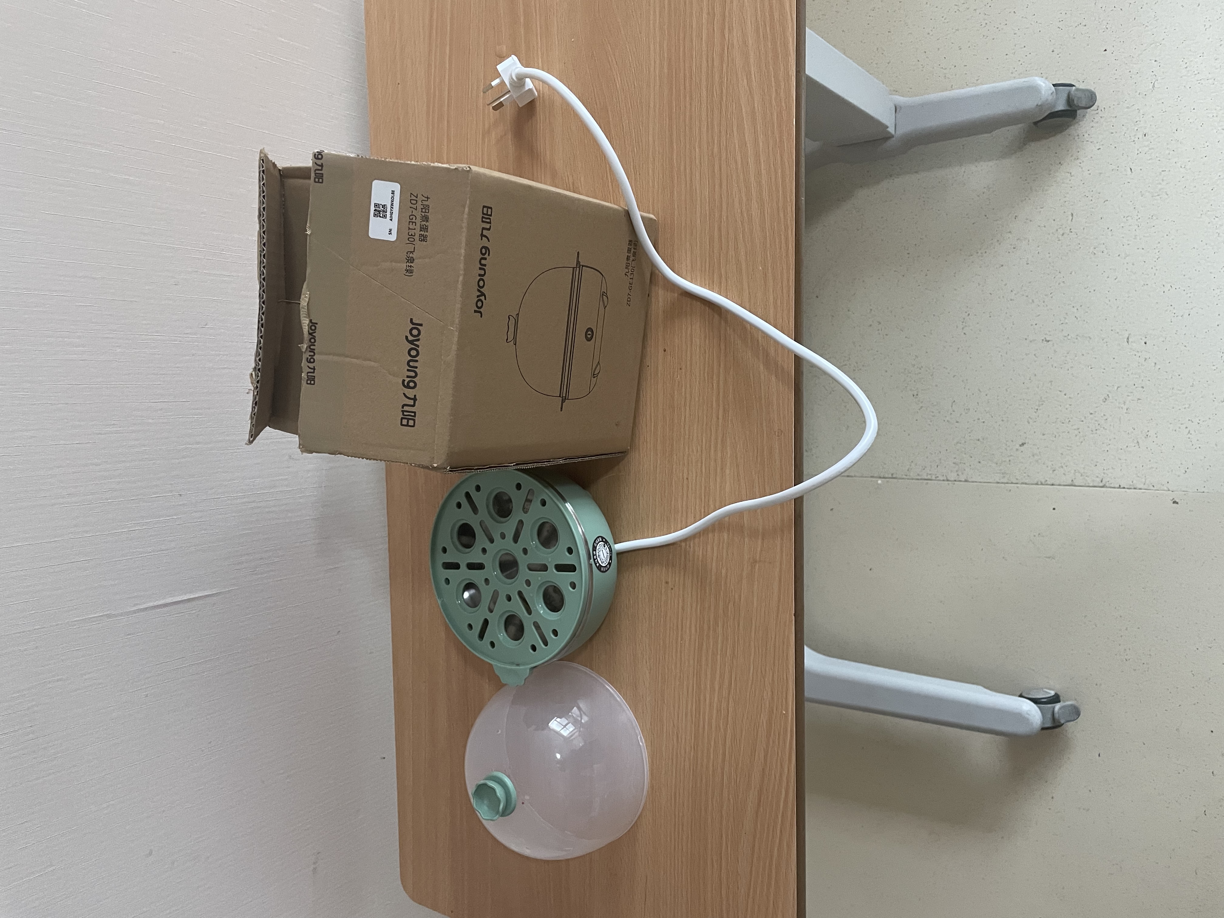 九阳（Joyoung）煮蛋器多功能智能蒸蛋器7个蛋量 ZD7-GE130（飞泉绿） 实拍图