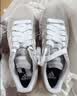 adidas 面包鞋 GRAND COURT BASE 00s休闲板鞋平底鞋男女阿迪达斯 浅灰/白色/树脂黄   41 实拍图