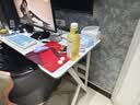 姗姗木艺电脑桌家用台式电竞游戏桌办公学习书桌现代简易卧室桌子 实拍图