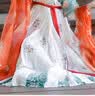 罗蒙儿童汉服中秋节女童唐装女孩古装毕业演出服 敦煌绿 130 实拍图