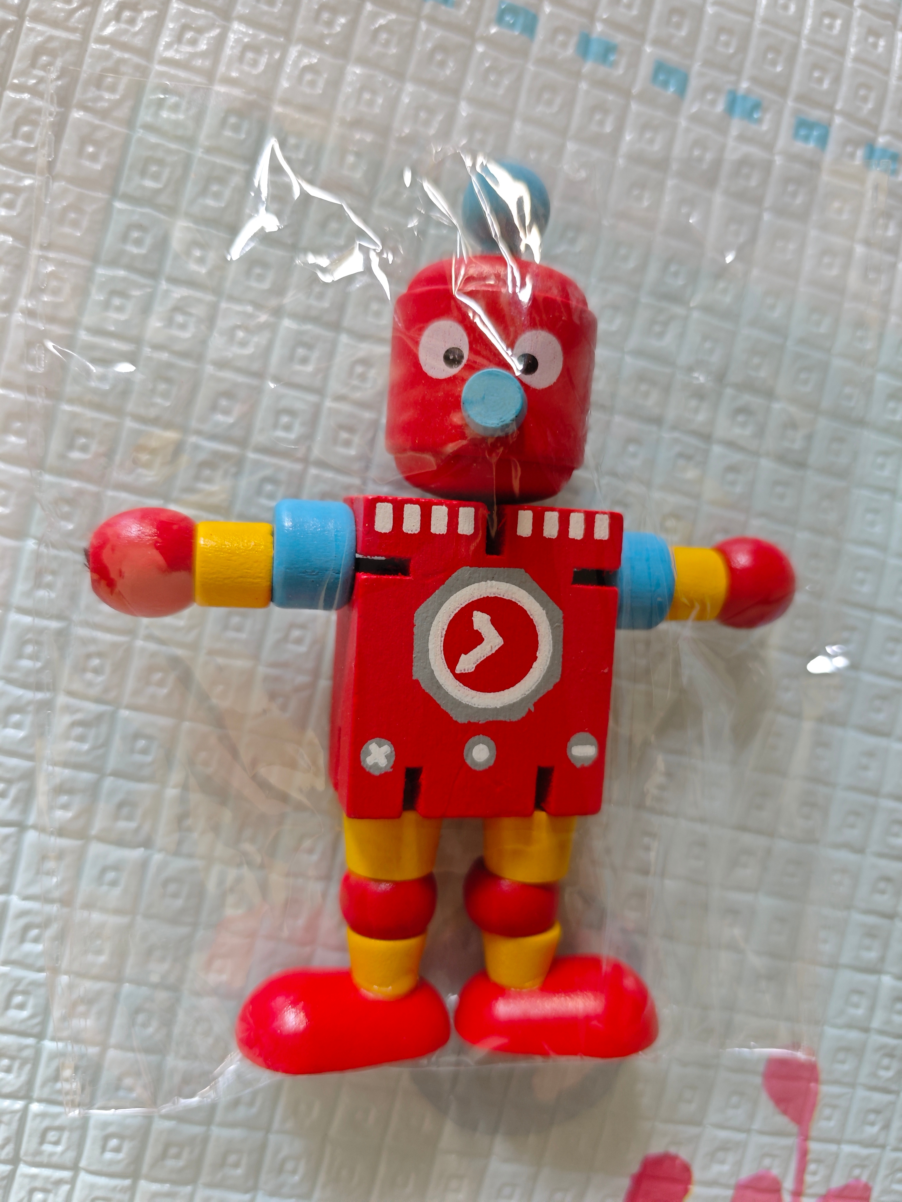 马丁兄弟儿童木质百变机器人变形早教木质积木幼儿园早教玩具【1个装】 实拍图