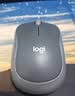 罗技（Logitech）M185鼠标 无线鼠标 办公鼠标 对称鼠标 黑色灰边 带无线2.4G接收器 实拍图