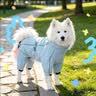华元宠具（hoopet）狗狗冲锋衣春秋狗衣服防风防水雨衣四脚衣全包防脏边牧中大型犬 实拍图